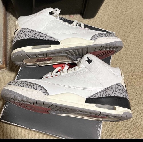 Nike Air Jordan 3 Retro Cement Reimagined Size 10 DN3707-100 OG White Black