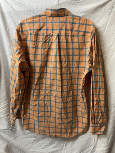 Bills Khakis Orange Plaid Long Sleeve Button Down Shirt sz M - Picture 4 of 5