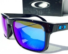 NEW Oakley HOLBROOK Black w PRIZM Sapphire Iridium lens Sunglass 9102-F5