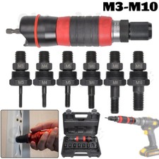 Nietmutternaufsatz f&uuml;r Bohrmaschine/Akkuschrauber Nietadapter Nietmuttern M3-M10