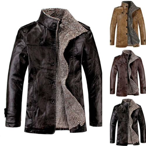 Mens Cowboy Fur Lined Leather Winter 