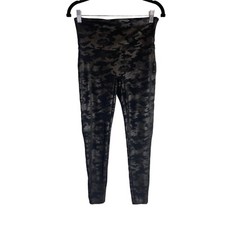 SPANX Faux Leather Camo Leggings-sz Large