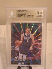 2023 Donruss Luka Doncic complete player holo red and green laser BGS 9.5 #35/75