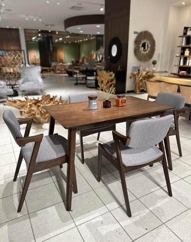 5 Piece Dining Set Table and 4 Chairs for Kitchen Dining Room - Picture 3 of 12