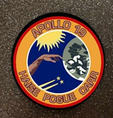 3'' Apollo 19 NASA Mondmission Sublimation Aufbügeln oder Aufnähen Patch Abzeichen