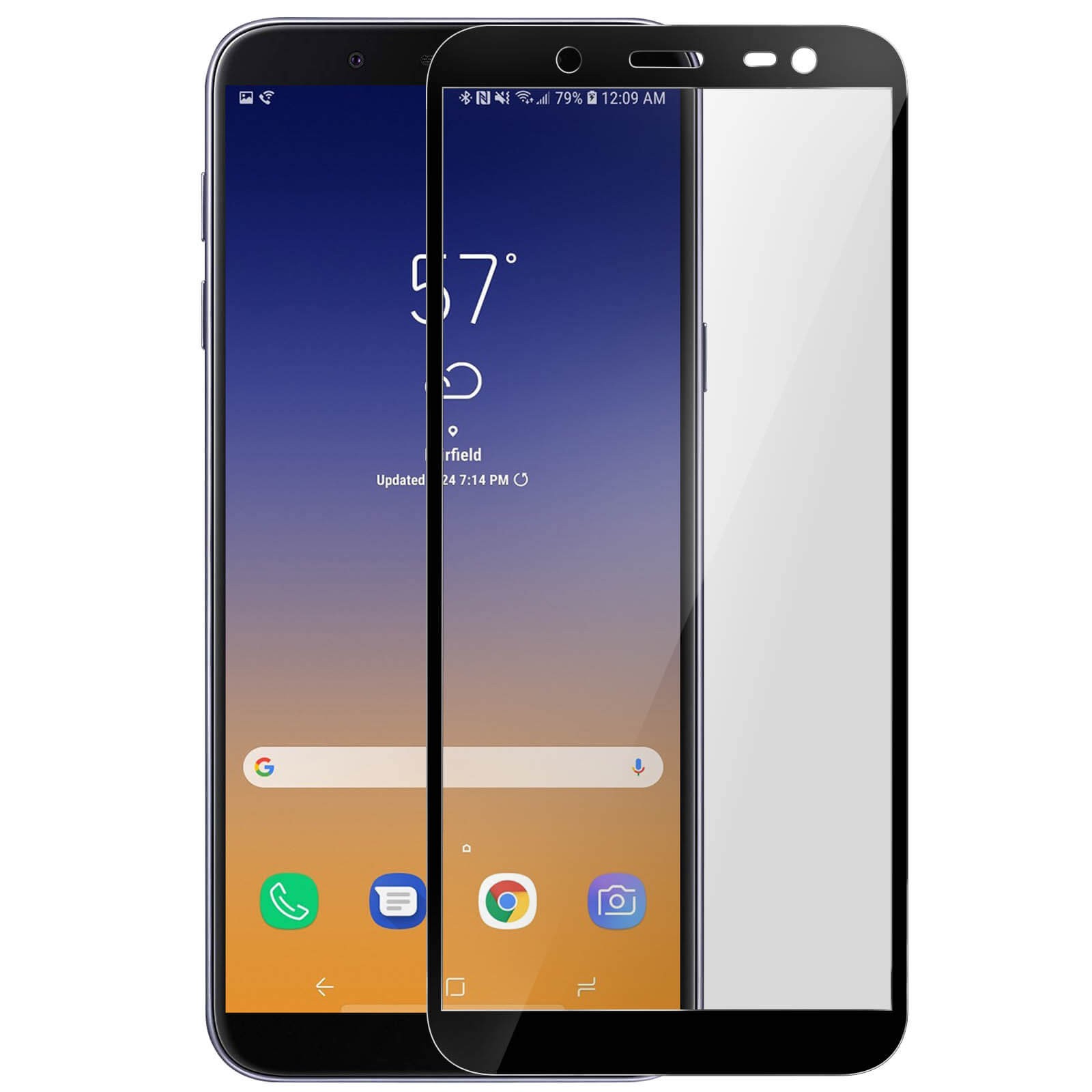Verre trempé Galaxy J6 haute résistance 9H - Film de protection d'écran anti-choc