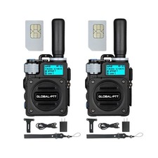 Global-PTT PoC Radios, Pack of 2, Unlimited Range Walkie Talkies, Nationwide ...