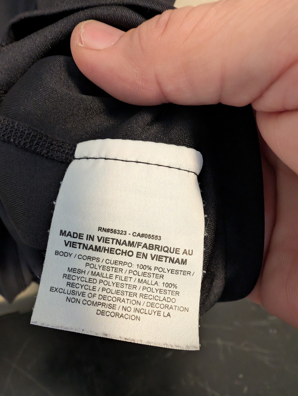 Nike Dri-Fit Men's MEDIUM Lightweight Training Running Shirt Black 519539 thumbnail 3