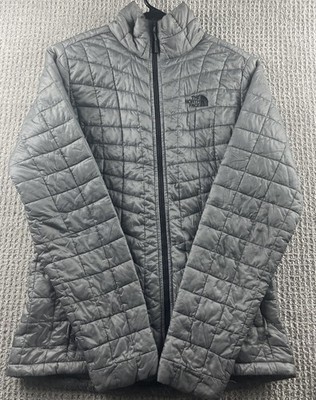 North Face ThermoBall Trekker Jacket Womens Small Gray Insulated Puffer Gorpcore