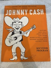 Vintage Country & Western Spectacular Starring Johnny Cash Souvenir Program Mint