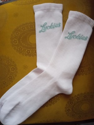 Lucky Strike Luckies Socken Strümpfe Tennissocken weiß unisex Glück glücklich