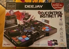 Hercules Deejay DJControl Instinct P8 PC/Mac Compatible As Is For Parts Only