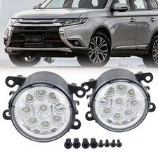 LED Fog Light Driving Lamp PAIR For Mitsubishi Outlander Sport RVR ASX Eclipse