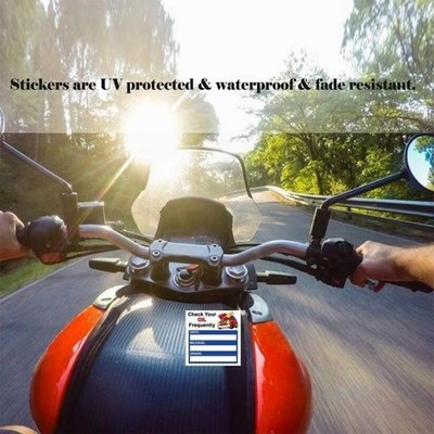 150 Autoservice Aufkleber für Ölwechsel Tracking Windschutzscheibe oder Logbog