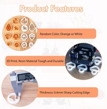 Boho Polymer Clay Cutters Set – 5 Floral Embossed Cutters for Jewelry & Earrings