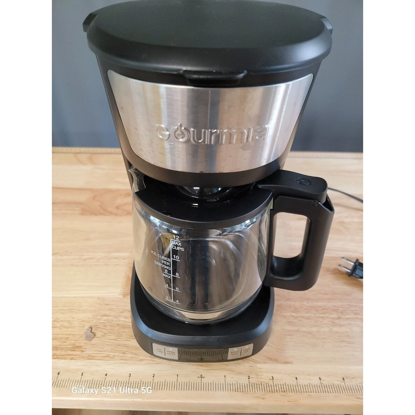 Gourmia Coffee Maker 12 Cup Programmable Hot & Iced Brew Black With Warmer
Opens in a new window or