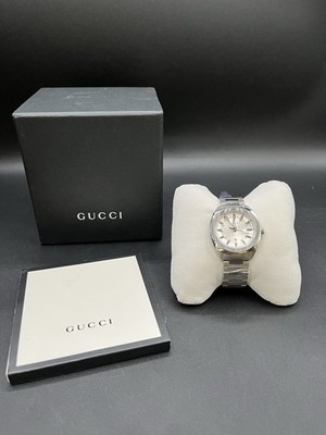 Gucci G-Timeless Steel 37mm Silver Dial Quartz Wrist Watch YA142402