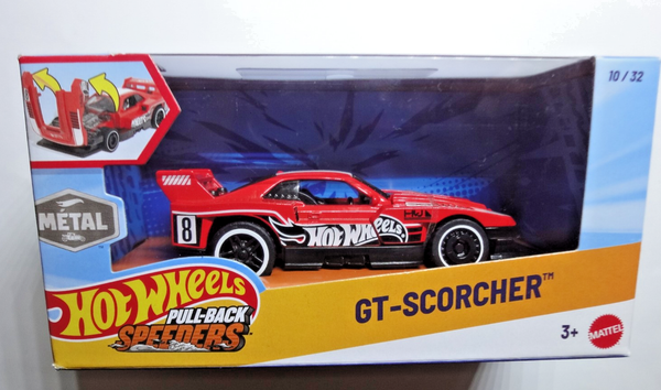 Hot Wheels - Gt-Scorcher - Pull Back Speeders 1:43 - Hw 10/32 - 2026 - JKR01-image