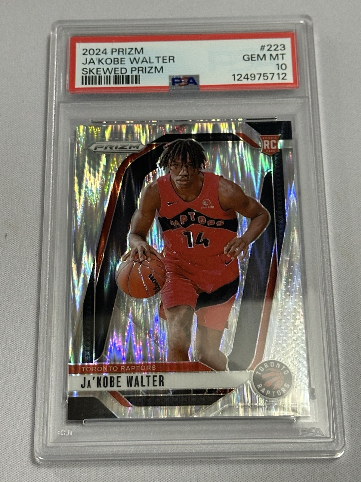 2024 Panini Prizm Skewed Prizm Rookie Ja'Kobe Walter RC /249 PSA 10 #223