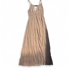 NWT Pretty Garden Light Brown Dress