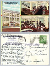 1944 Britling Cafeteria Oklahoma City OK Multiview Curteich Postcard