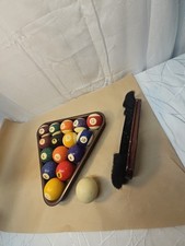 Vintage Pool Ball 2 1/4" Complete Set With Cue Ball Standard Balls