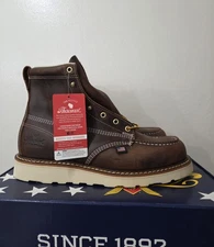 Thorogood American Heritage Crazy Horse Soft Toe Moc Toe Work Boots Size 10EE