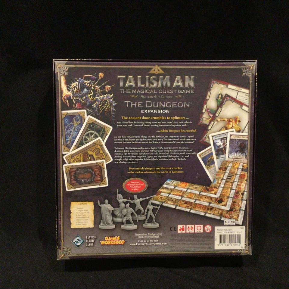 NEW OPEN BOX - Talisman 4th Edition Game The DUNGEON Expansion FFG 2009 - Image 2 of 4