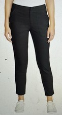Eddie Bauer Women's black zip up Horizon Straight Ankle Pant 1878526 size 8 NWT
