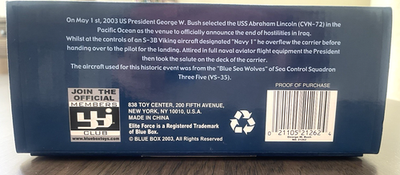 Blue Box Elite Force Aviator: George W. Bush U.S. President And