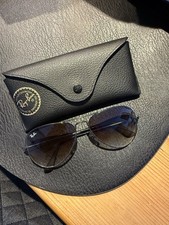 Ray Ban Aviator Large Sonnenbrille Anthrazit / Braun