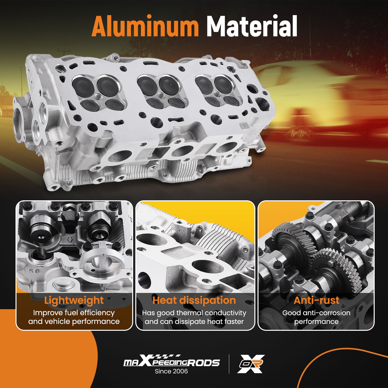 Cylinder Head Assembly for Toyota 4runner Tacoma T100 3.4L 5VZFE 1110169135