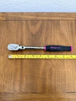 Snap-On Tools PINK 1/4" drive ratchet flex head soft grip new THLF72 New USA