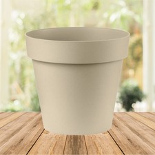 Central Garden Round Blumentopf in sand in 15 cm bis 40 cm Blumenkübel Rollen