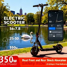 20 - Mile Adult E - Scooter: 20 mph, Dual - Shock, Blaze Urban Trails at Speed