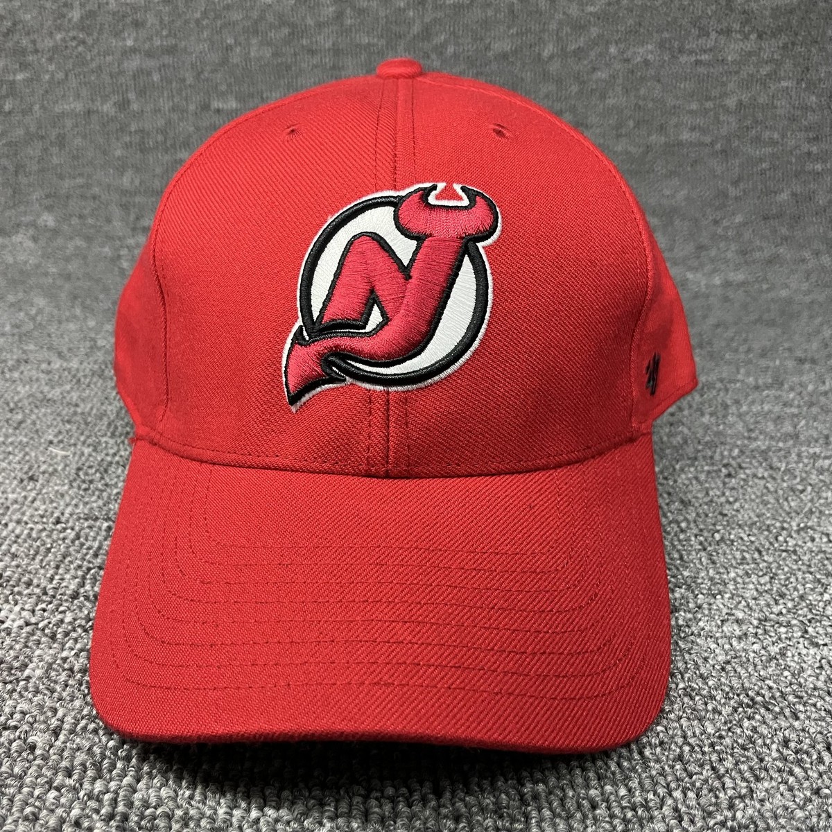 New Jersey Devils '47 Brand MVP Red Adjustable Hat NHL Hook & Loop Strapback