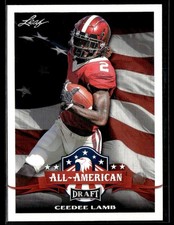 2020 Leaf Draft #66 CeeDee Lamb Rookie Cowboys Football Card 0303J. rookie card picture