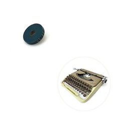 Original Platen Release Disk for Groma Kolibri Typewriter Green Carriage Vtg thumbnail