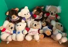 Lote de 9 osos de peluche "Todo es griego para mí" CALIFORNIA recuerdos de animales de peluche