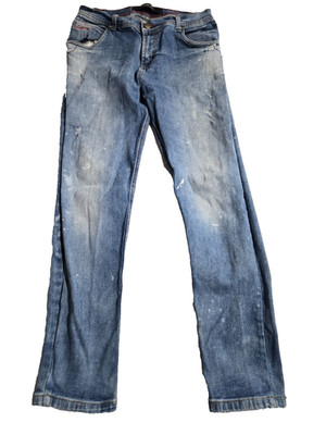 Vintage Chevignon Blue Jeans Men's Size 32 Skinny Straight Faded Designer Jeans