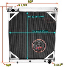 3 Row Radiator For 2008-2017 Volvo Vnl Vnm Vah Mack Cxu Cxu600 Straight Tractor
