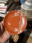 Chinese Coral-Ground Reserve-Decorated 'Bamboo' 11 Teacup/Saucer C. Mid 19th. — photo 7