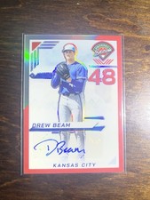 2025 Panini Prospect Edition - Drew Beam #2 Red Prizm Signatures /199 (AU, RC)