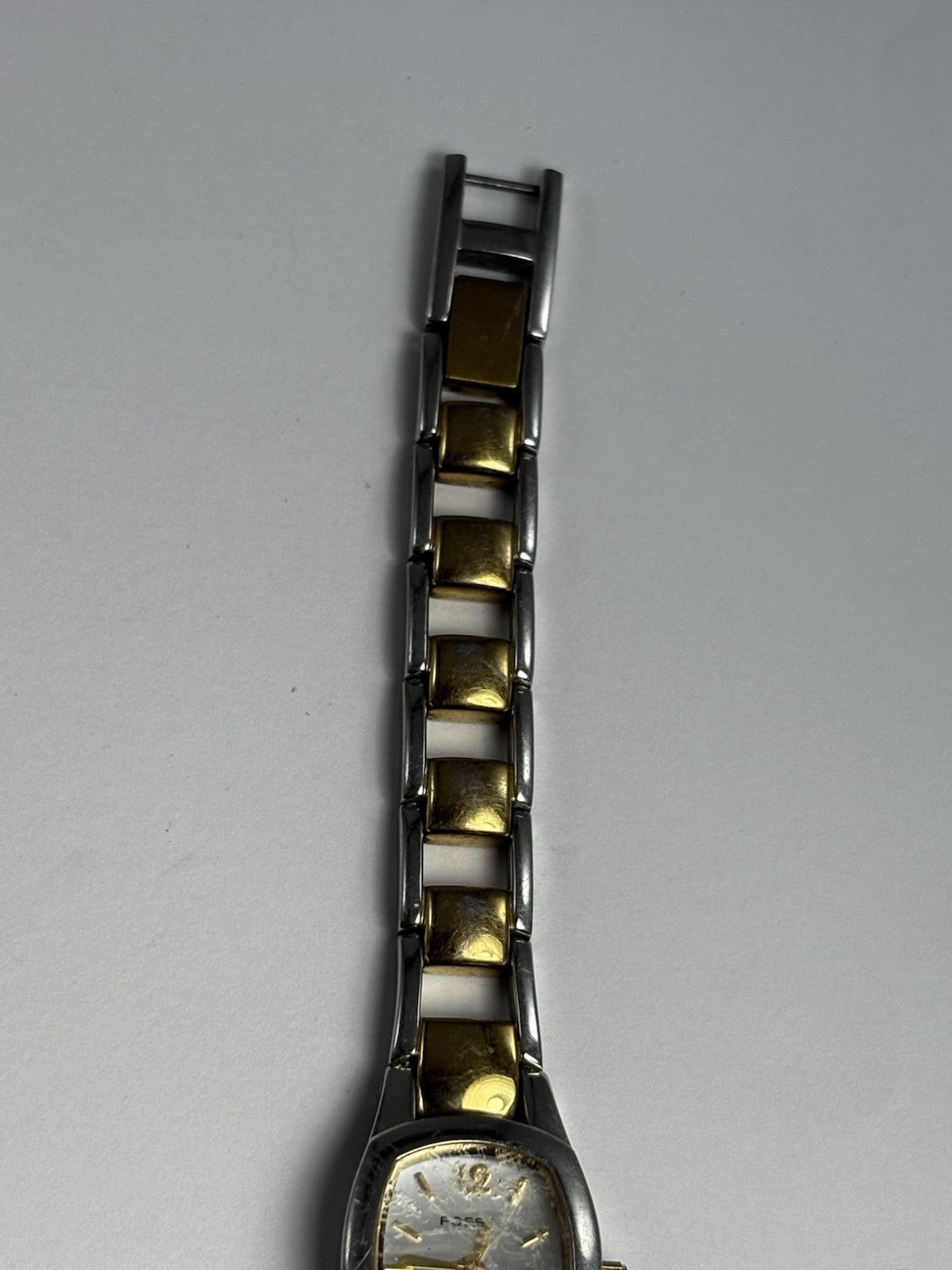 Fossil Watch Rectangular Womens Two Tone, Gold an… - image 8