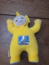 Teletubbies Laa Laa Yellow 15  Plush Doll EDEN Flocked Face Animated Musical