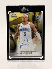 2026 Topps Chrome Black - Paolo Banchero #AU-PB Encased Auto Gold 5/50 Jersey 💎
