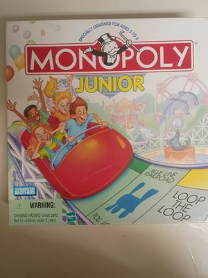 Parker Brothers Monopoly Junior Board Game, Complete, Ages 5-8