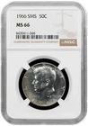 1966 SMS Kennedy half graded by NGC MS 66