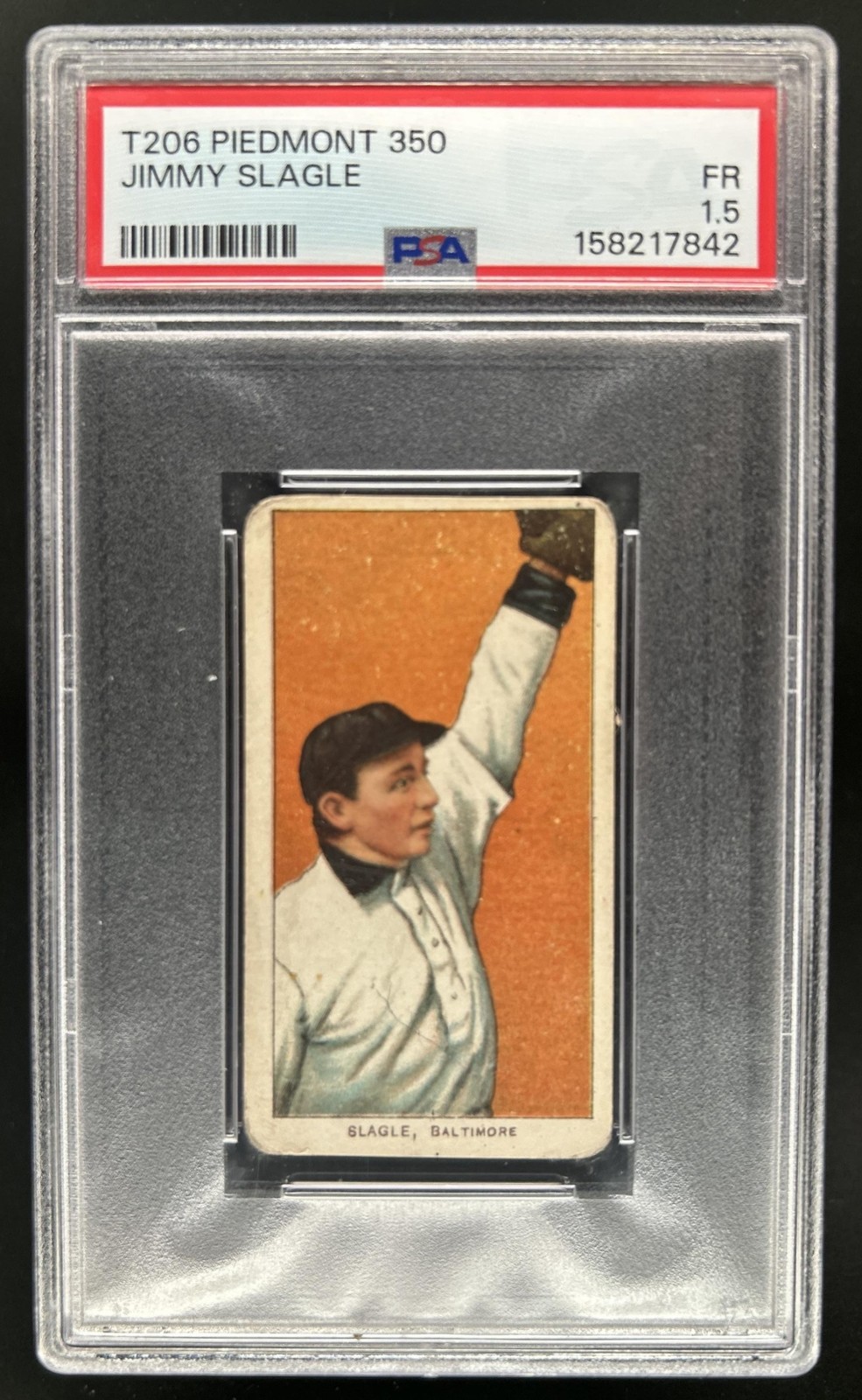 T206 Piedmont 350 Jimmy Slagle PSA 1.5 FR view 1