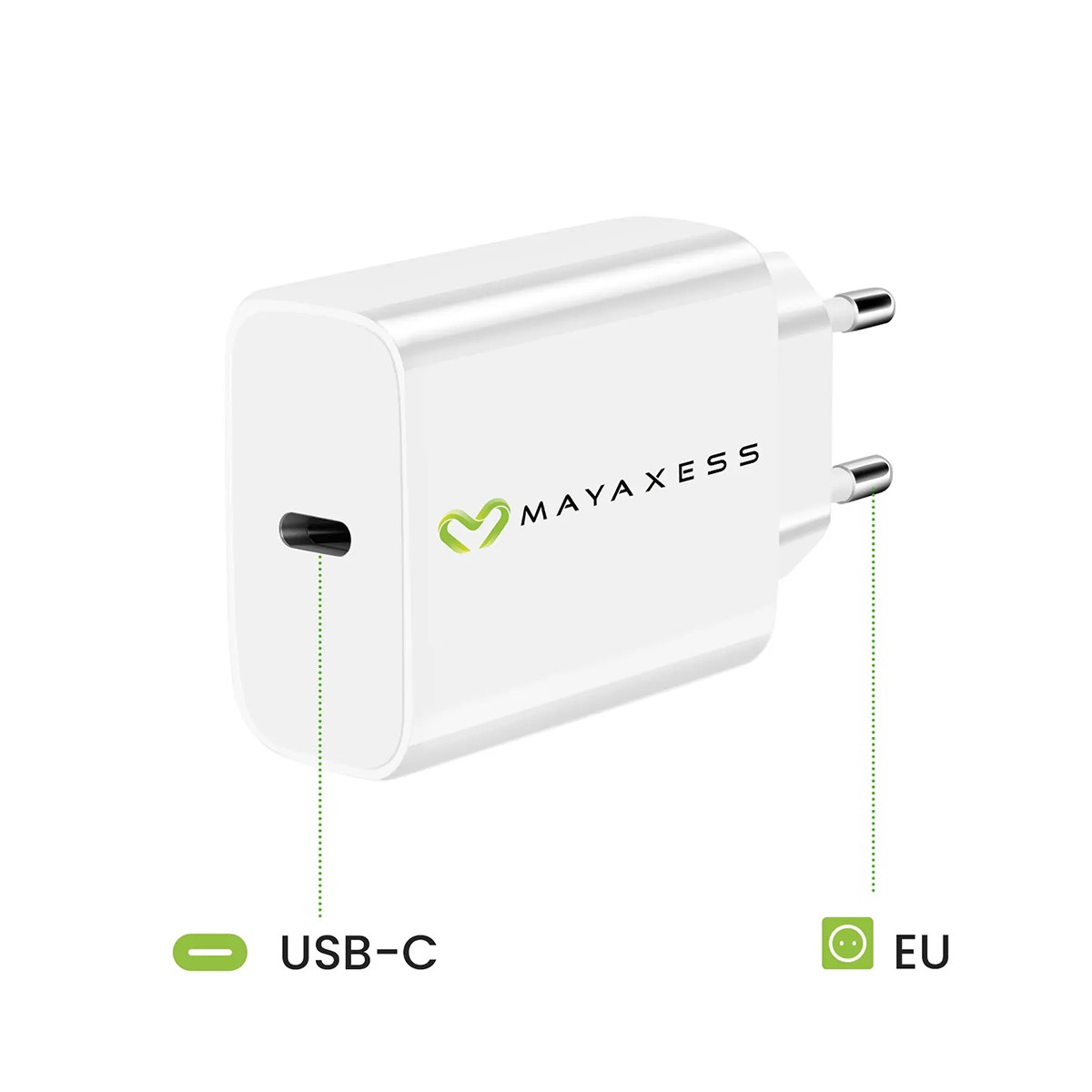 Adaptateur secteur USB C pour Galaxy A35 chargeur mural rapide 20W avec câble